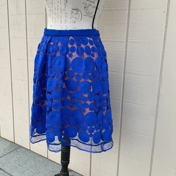 EVA Franco for Anthropologie Albastru Circle Skirt